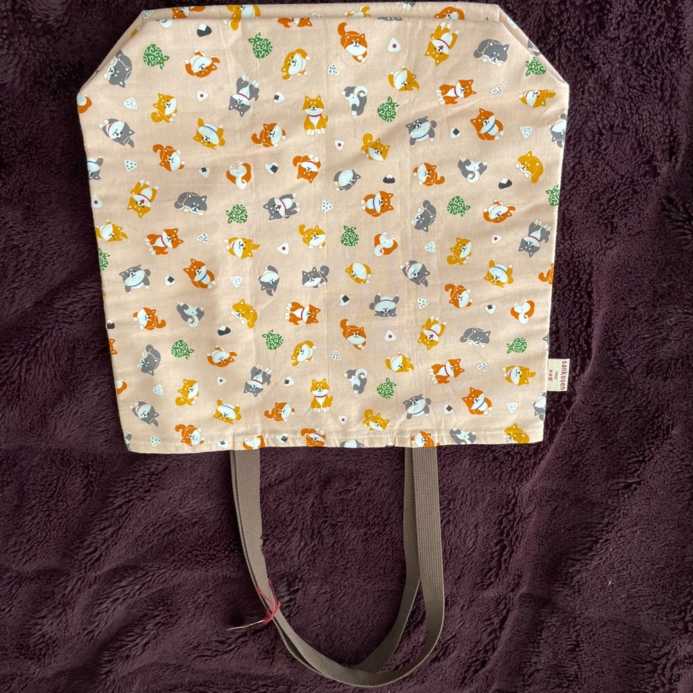 NWT Cute Shiba Inu Dog Print Tote Bag JAPAN - Picture 7 of 7
